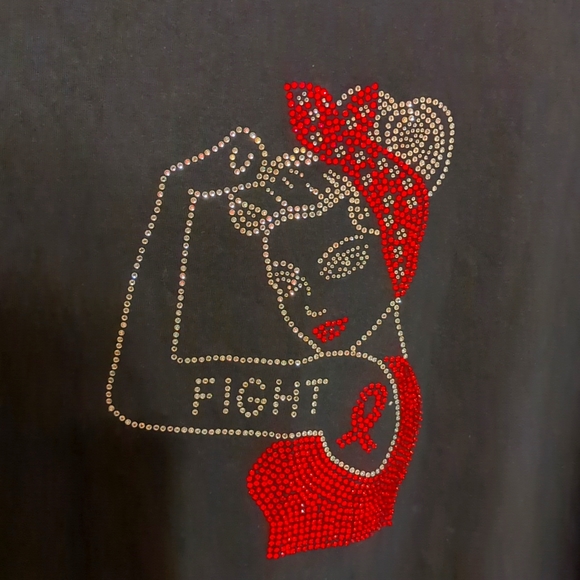 FIGHT CANCER * T-SHIRT - Picture 2 of 4